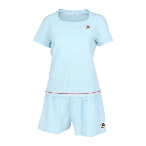 【ネコポス送料無料】フィラFILAテニスサッカーストライプスクエアネックシャツゲームシャツレディースウィメンズVL2847