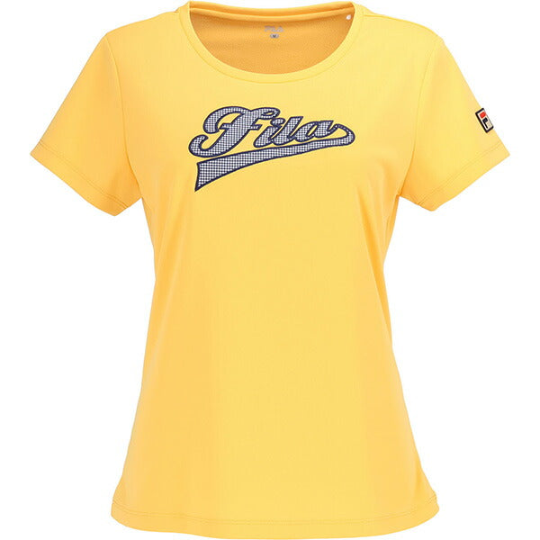 【ショップ限定エントリーでさらに+9倍】【ネコポス送料無料】フィラFILAレディーステニスウェアアップリケTシャツ半袖VL2855