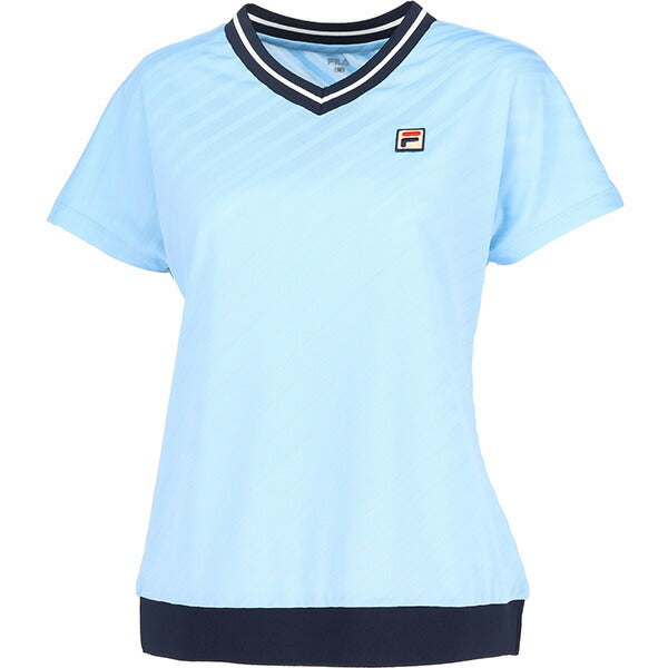 【ショップ限定エントリーでさらに+9倍】【ネコポス送料無料】フィラFILAレディーステニスウェアゲームシャツTシャツ半袖VL2864