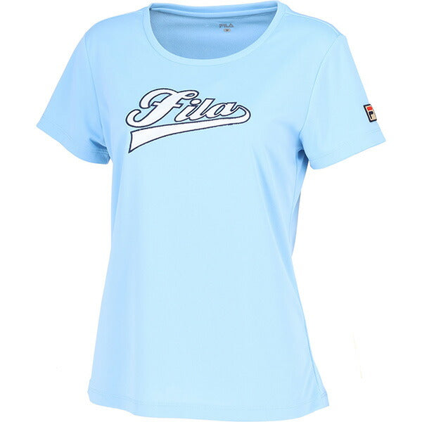 【ネコポス送料無料】フィラFILAレディーステニスウェアアップリケTシャツ半袖VL2866