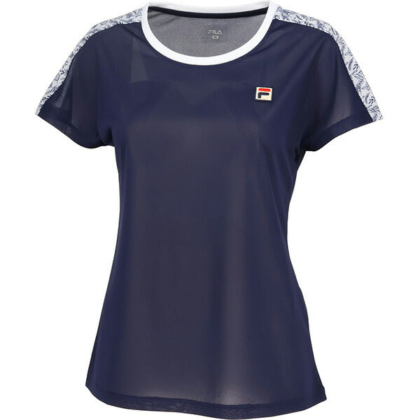 【ネコポス送料無料】フィラFILAレディーステニスウェアゲームシャツ半袖VL2872