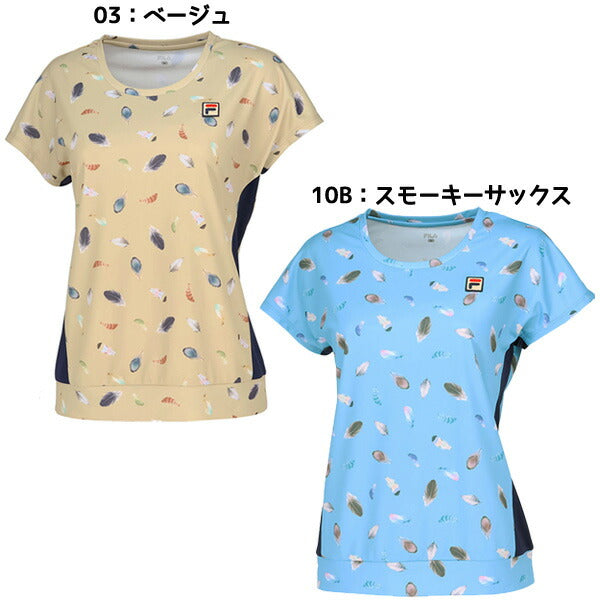 【ショップ限定エントリーでさらに+9倍】フィラFILAレディーステニスウェアシャツVL2910ゲームシャツTシャツ半袖