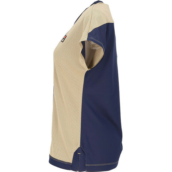 【ショップ限定エントリーでさらに+9倍】フィラFILAレディーステニスウェアシャツVL2920ドットＴシャツゲームシャツ半袖