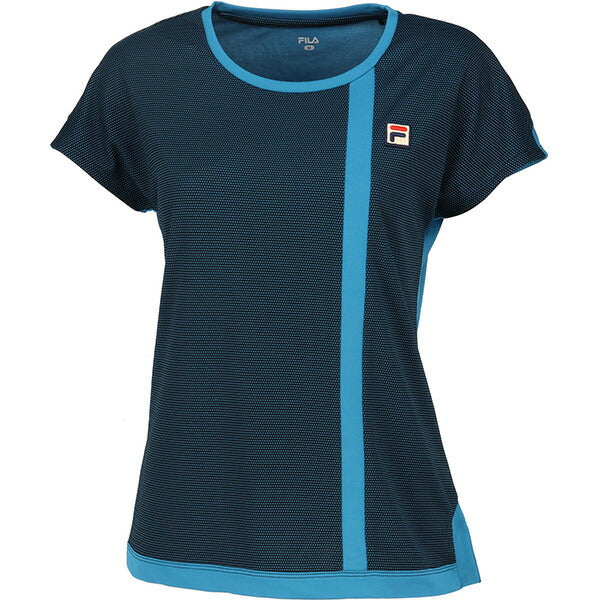 【ショップ限定エントリーでさらに+9倍】フィラFILAレディーステニスウェアシャツVL2920ドットＴシャツゲームシャツ半袖