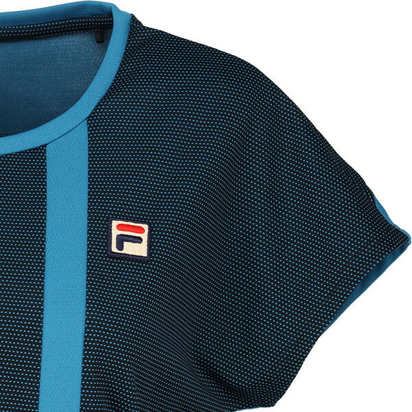 【ショップ限定エントリーでさらに+9倍】フィラFILAレディーステニスウェアシャツVL2920ドットＴシャツゲームシャツ半袖