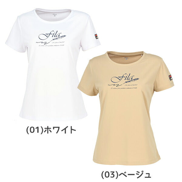 【ネコポス送料無料】FILAフィラテニスレディースTシャツグラフィックTシャツVL2925