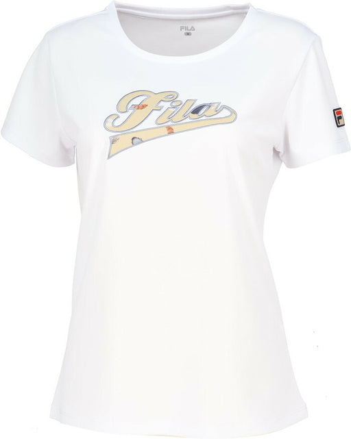 【ネコポス送料無料】FILAフィラテニスレディースTシャツアップリケTシャツVL2926