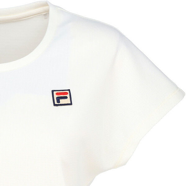 【ショップ限定エントリーでさらに+9倍】フィラFILAレディーステニスウェアシャツVL2942ワッフルTシャツゲームシャツ半袖