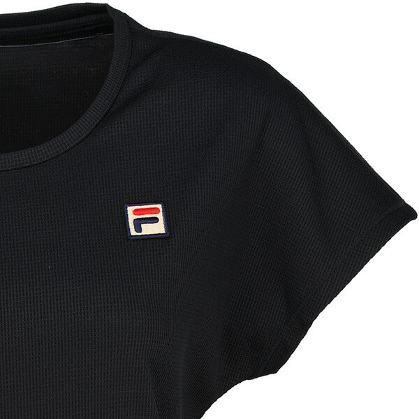 【ショップ限定エントリーでさらに+9倍】フィラFILAレディーステニスウェアシャツVL2942ワッフルTシャツゲームシャツ半袖