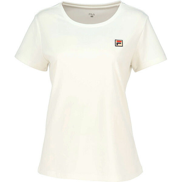 【ショップ限定エントリーでさらに+9倍】フィラFILAレディーステニスウェアシャツVL2953バックプリントTシャツグラフィック半袖