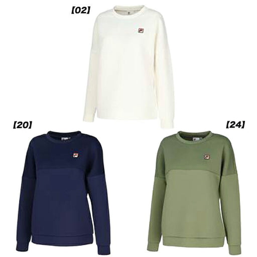 フィラFILAレディーステニスウェアウォームアップシャツVL2960スウェットトップストレーナー長袖