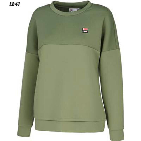 フィラFILAレディーステニスウェアウォームアップシャツVL2960スウェットトップストレーナー長袖