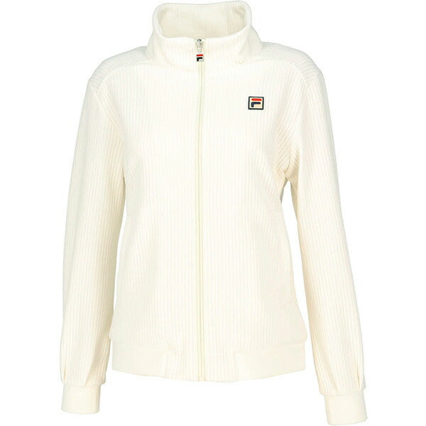 【ショップ限定エントリーでさらに+9倍】フィラFILAレディーステニスウェアシャツVL2972コーデュロイジャケットアウタージャケットフルジップ防寒