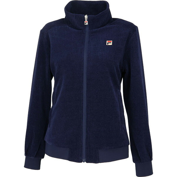 【ショップ限定エントリーでさらに+9倍】フィラFILAレディーステニスウェアシャツVL2972コーデュロイジャケットアウタージャケットフルジップ防寒