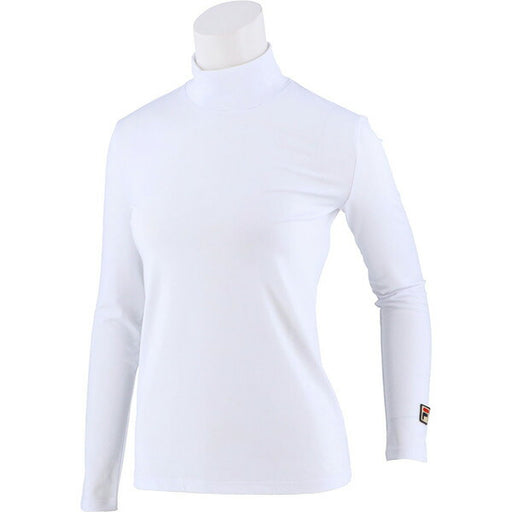 【ネコポス送料無料】フィラFILAテニスレディースインナーウエアハイネックロングスリーブシャツロングＴシャツ長袖VL8025