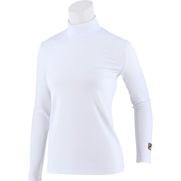 【ネコポス送料無料】フィラFILAテニスレディースインナーウエアハイネックロングスリーブシャツロングＴシャツ長袖VL8025