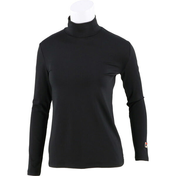 【ネコポス送料無料】フィラFILAテニスレディースインナーウエアハイネックロングスリーブシャツロングＴシャツ長袖VL8025