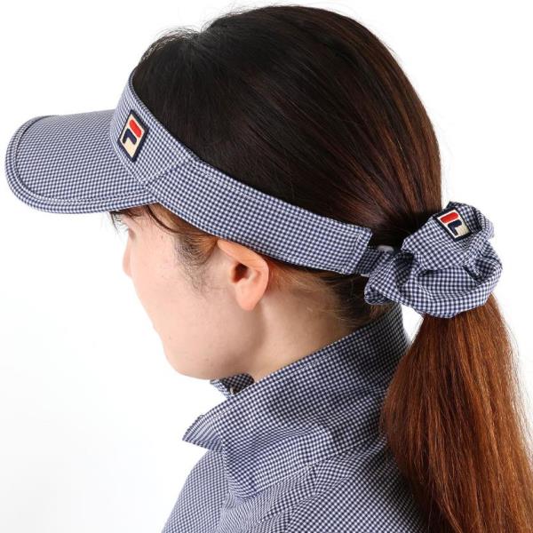 【ショップ限定エントリーでさらに+9倍】【ネコポス対応可】フィラFILAテニスドライサッカーギンガムシュシュレディースウィメンズVL9323