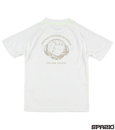【ネコポス送料無料】スパッツィオSpazioバレーボールシャツプラクティスシャツ半袖Tシャツヘッドフォンメンズレディースユニセックス大人VS-0038