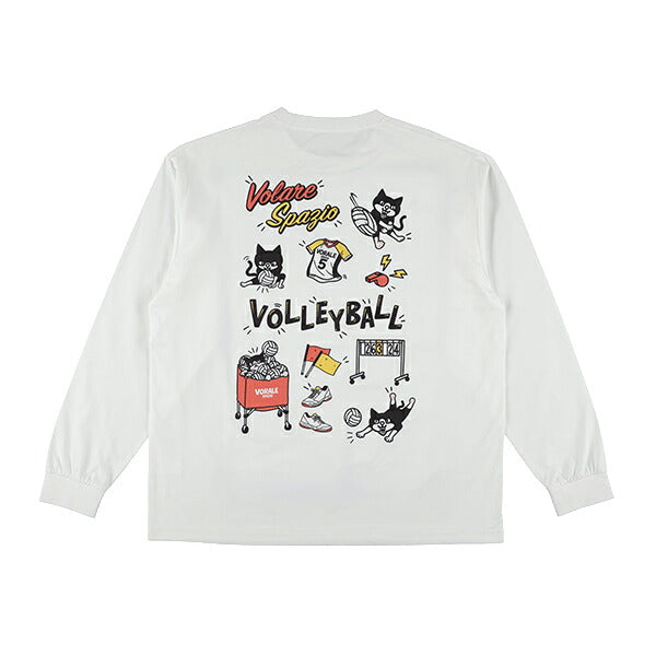 【ネコポス対応可】スパッツィオSpazioバレーマルチOVSロングTシャツバレーボールシャツVS-0066