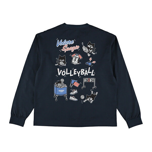 【ネコポス対応可】スパッツィオSpazioバレーマルチOVSロングTシャツバレーボールシャツVS-0066