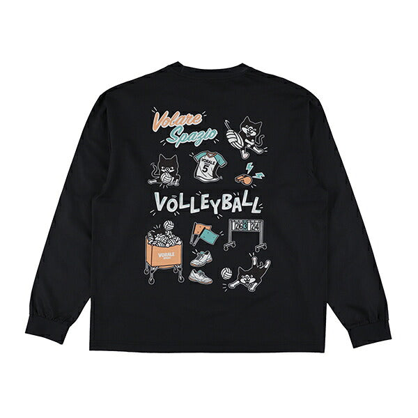 【ネコポス対応可】スパッツィオSpazioJr.バレーマルチOVSロングTシャツバレーボールシャツジュニアVS-0067
