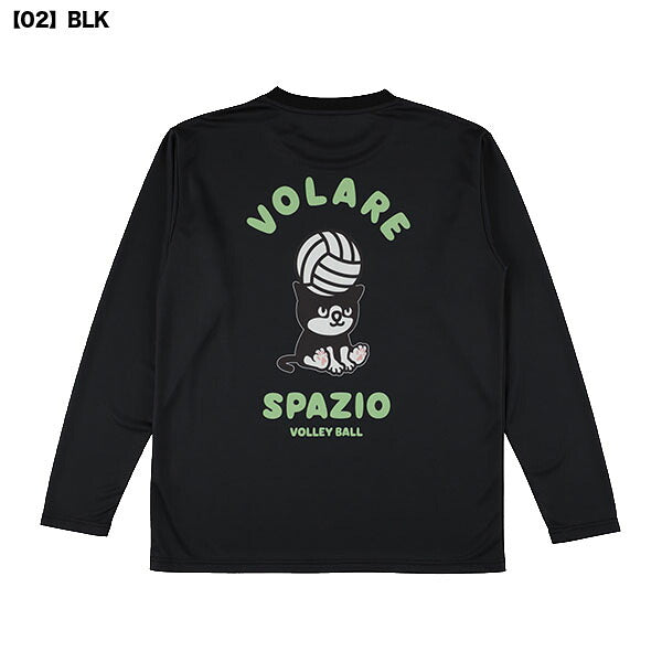 【ネコポス送料無料】スパッツィオspazioジュニアPippoVBロングプラシャツバレーボールシャツVS-0069