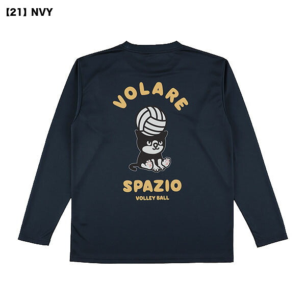 【ネコポス送料無料】スパッツィオspazioジュニアPippoVBロングプラシャツバレーボールシャツVS-0069