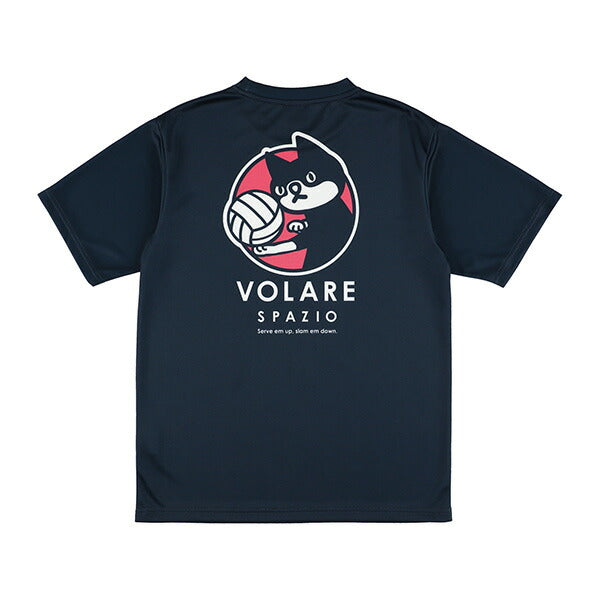 【ネコポス送料無料】スパッツィオSPAZIOバレーボールゲームシャツジュニアPIPPOプラシャツバレーシャツ半袖子供VS0002