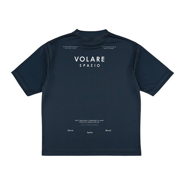 【ショップ限定エントリーでさらに+9倍】【ネコポス送料無料】スパッツィオSPAZIOバレーボールゲームシャツVolarプラシャツバレーシャツ半袖子供VS0008