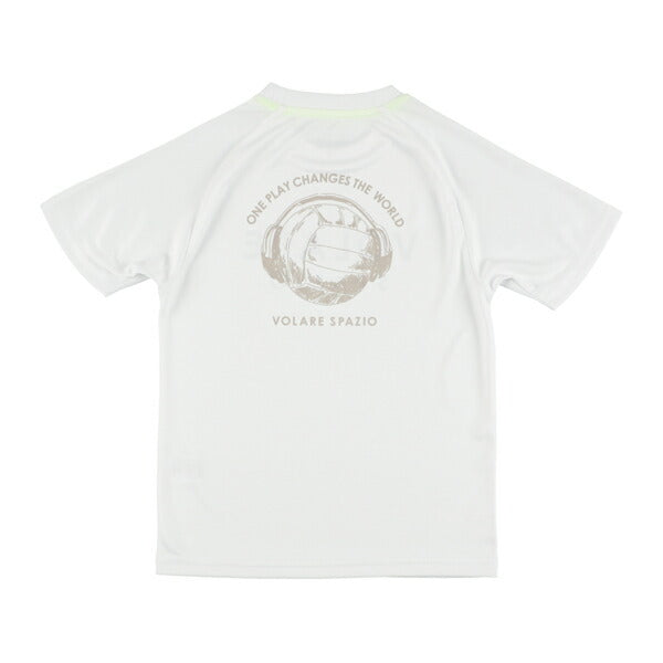 【ネコポス送料無料】スパッツィオSPAZIOVOLAREJr.バレーボールヘッドフォンプラシャツゲームシャツジュニア子供VS0039