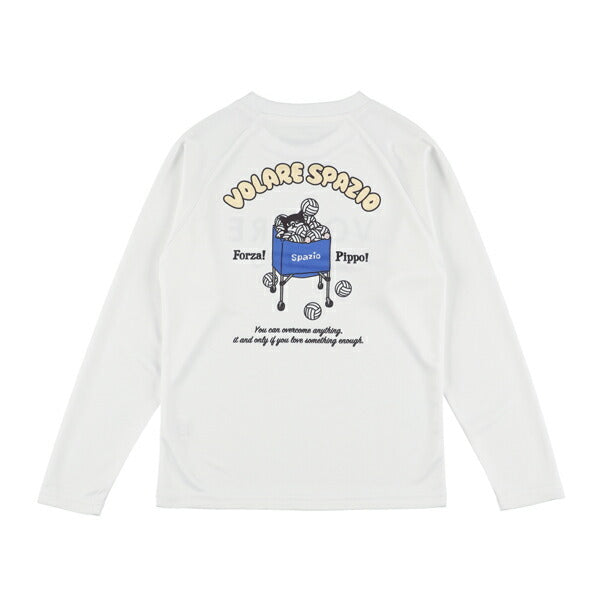 【ネコポス送料無料】スパッツィオSPAZIOPIPPOボールカートロンプラバレーボールゲームシャツメンズレディースVS0042