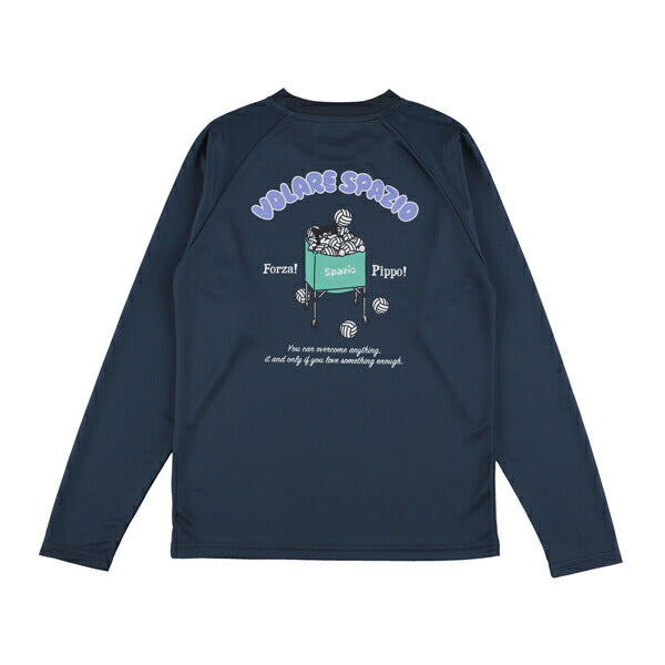 【ネコポス送料無料】スパッツィオSPAZIOVOLAREPIPPOボールカートロンプラJrバレーボールゲームシャツジュニア子供VS0043