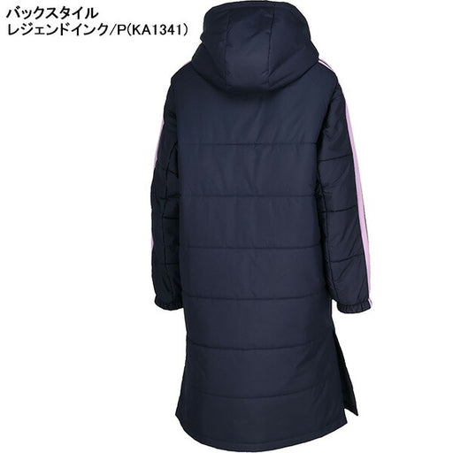 アディダスadidasジュニアMHボアロングコートVS459サッカーフットサルベンチコート防寒フード子供用