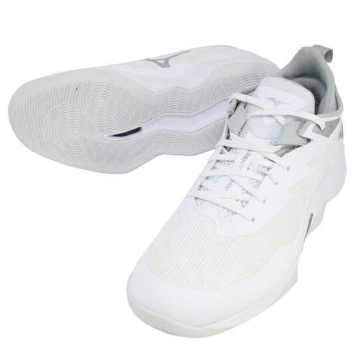 ミズノMIZUNOメンズレディースバスケットボールシューズウエーブトランジスタバッシュバスケット2.5E相当ホワイトW1GA2400-01