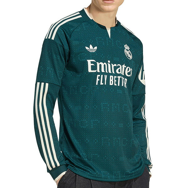 レアルマドリードRMD2026-27レプリカアウェイユニフォーム長袖W9398-KC3970サッカーグリーンアディダスadidas