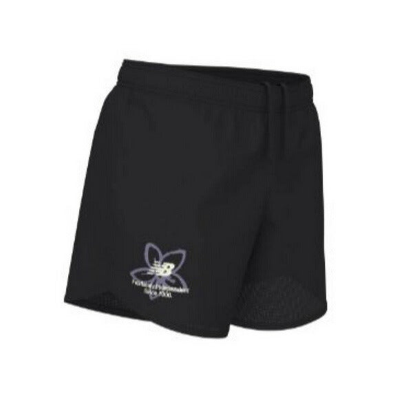 【ネコポス送料無料】ニューバランスNewBalanceレディースランニングパンツ5インチグラフィックウーブン26SSショートパンツWB6147XZ-BK