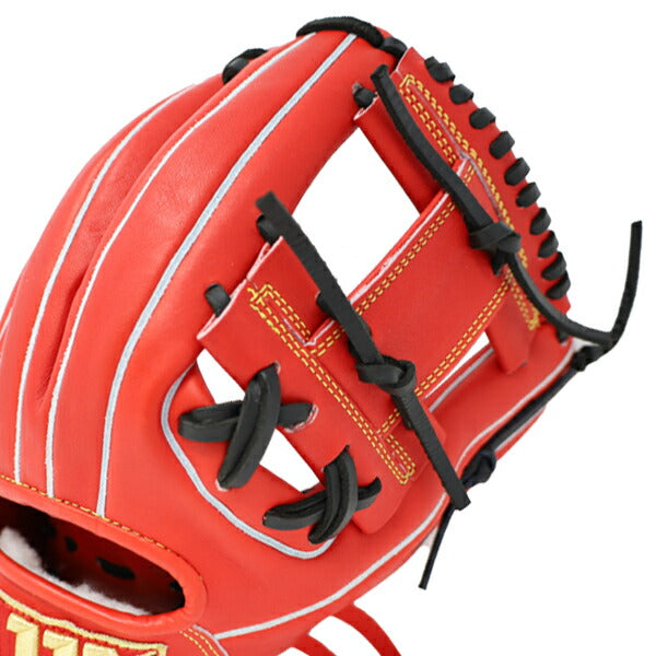 【型出し済み】ウィルソンwilson野球硬式野球グローブ中学高校右投げ即使用可柔らかグローブWBW101063