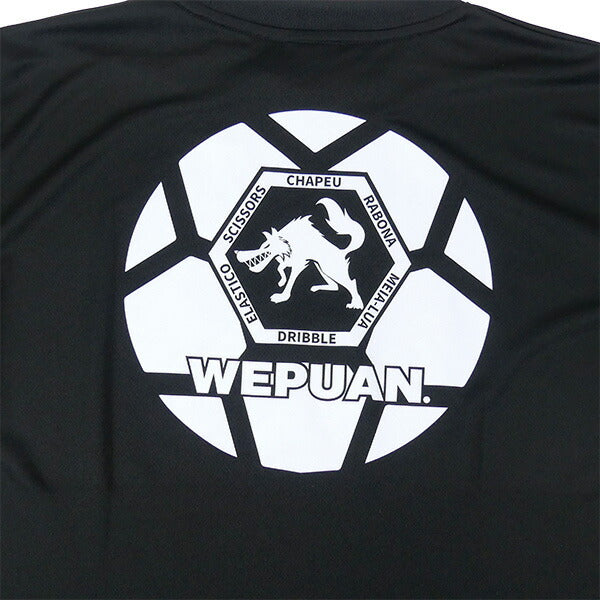 【ショップ限定エントリーでさらに+9倍】【ネコポス送料無料】ウエプアンWEPUANWEPサッカーボールプラWEAR-S3サッカーフットサルプラクティスシャツTシャツ半袖練習着メンズ
