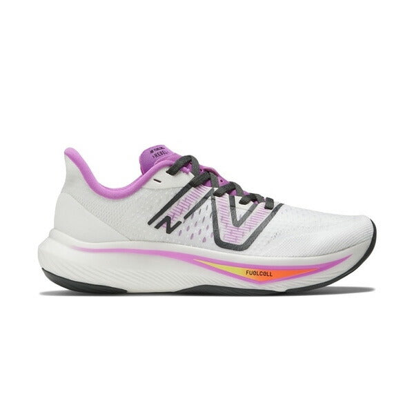 ニューバランスNewBalanceレディースランニングシューズヒューエルセルレベルFuelCellREBELWFCX-B-CW3マラソンジョギング厚底ホワイト