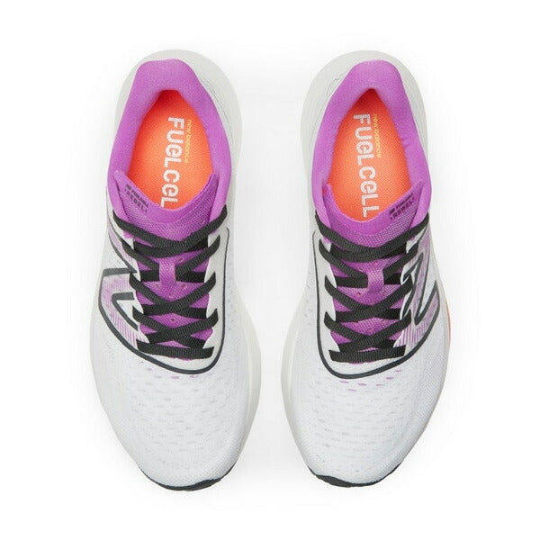 ニューバランスNewBalanceレディースランニングシューズヒューエルセルレベルFuelCellREBELWFCX-B-CW3マラソンジョギング厚底ホワイト