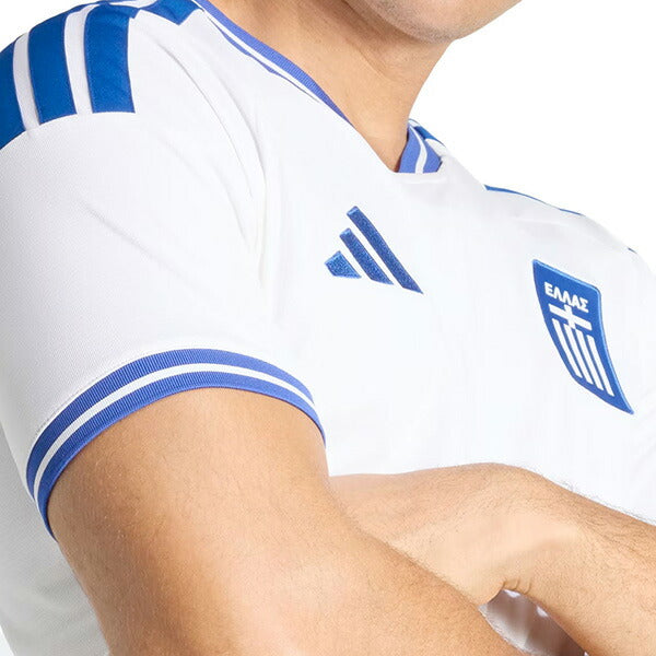 ギリシャ代表GRC2026レプリカホームユニフォームWH876-KF3542サッカー半袖ホワイトアディダスadidas