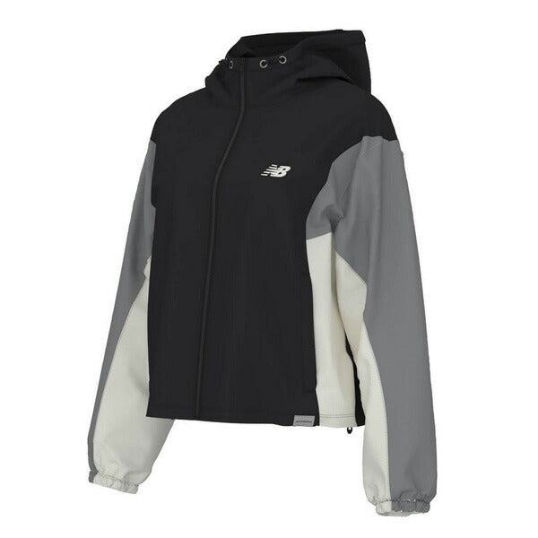 ニューバランスNewbalanceレディースウーブンフーデッドジャケット26SSWJ61M2MG-BK