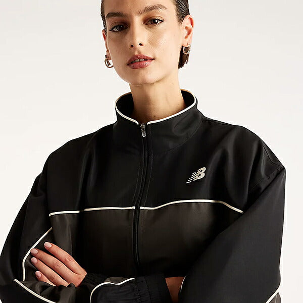 ニューバランスNewBalanceレディースブレーカーシャツ裏メッシュ26FWWJ6279FY-BLK