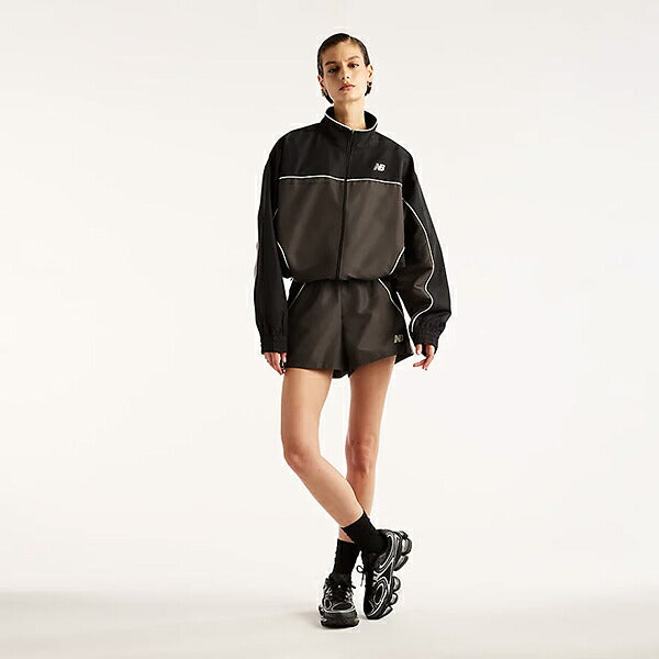 ニューバランスNewBalanceレディースブレーカーシャツ裏メッシュ26FWWJ6279FY-BLK
