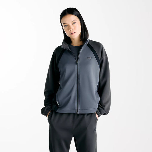 ニューバランスNEWBALANCEトラックジャケットニットトラックジャケットレディース大人吸湿速乾保温ダブルニットリラックスフィットWJ62Z29U-MGT