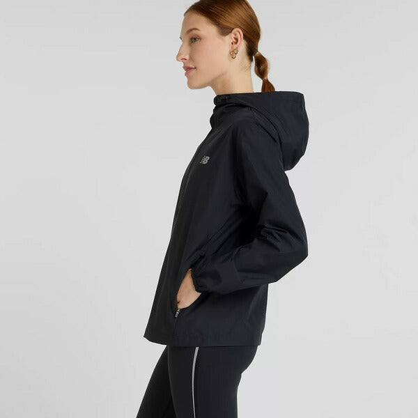 【ショップ限定エントリーでさらに+9倍】ニューバランスNewbalanceレディーストレーニングウェアジャージフーディッドジャケットWO51200-BK