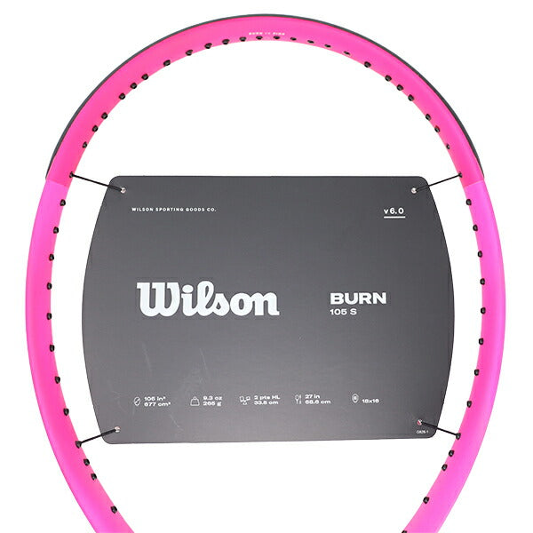 ウイルソンWilsonテニス硬式ラケットジュニアBURNPNK105SV6265GフレームのみWR199811U