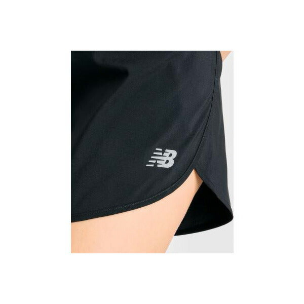 【ショップ限定エントリーでさらに+9倍】【ネコポス送料無料】ニューバランスNewBalanceレディースランニングパンツ5インチインナーナシ25FWショートパンツブラックWS51200-BK