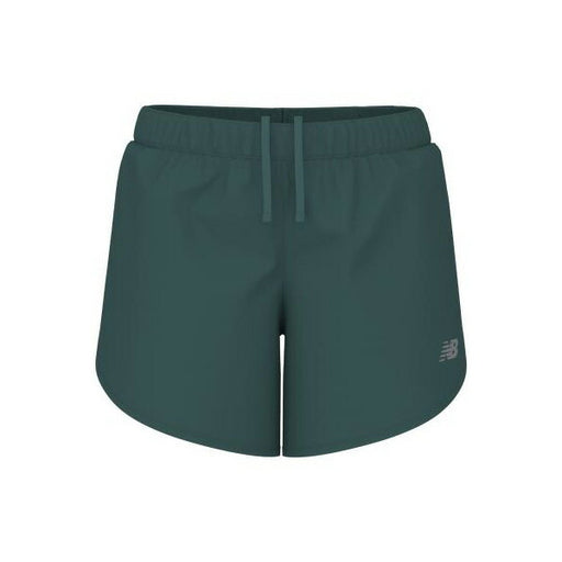 【ネコポス送料無料】ニューバランスNewBalanceレディースランニングパンツ5インチインナーナシ25FWショートパンツグリーンWS51200-NUS
